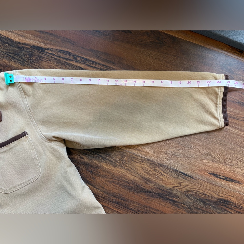 Dunn’s Supply Khaki Hunting Outdoor Shooting Jacket  100% Cotton Elbow Patches L - Picture 6 of 10